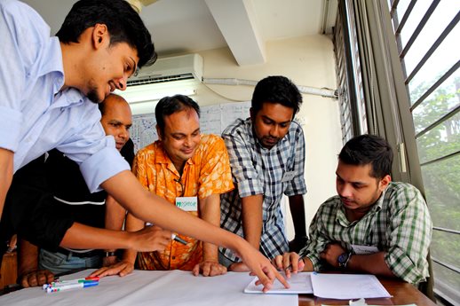 Participants in a RedR UK training course in Bangladesh