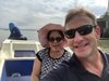 Mercy & Colin visiting barangays on the Pampanga River by boat, Nigui village, Masantol, Pampanga