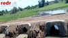 Newly installed culverts